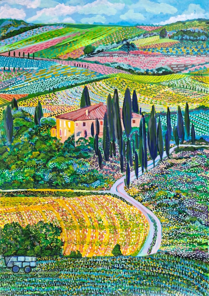 Alexandra Djokic: Tuscany Landscape (2025) (Abbildung mit freundlicher Genehmigung der Künstlerin)